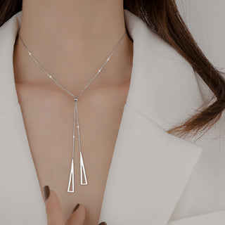 Sterling Silver Geometric Triangle